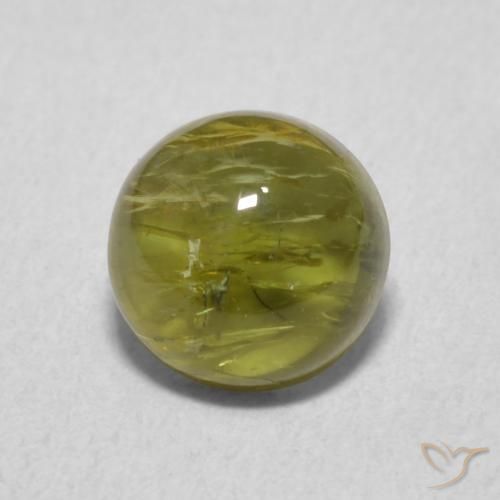Tormalina Verde scuro naturale da 1.18 ct, Rotondo, Trasparente