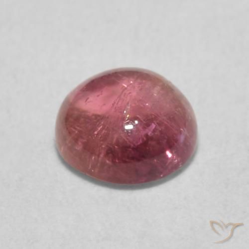 Tormalina Rosa medio naturale da 1.00 ct, Rotondo, Trasparente