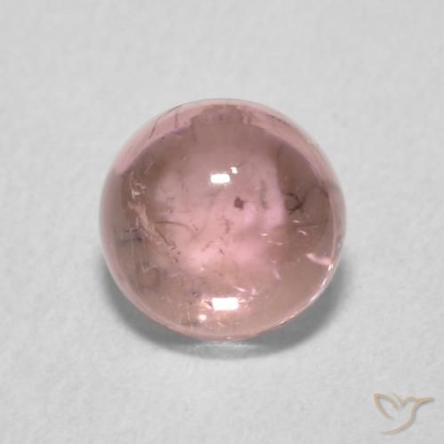 1.03ct Naturale Rosa gomma da masticare Tormalina, Rotondo, Trasparente