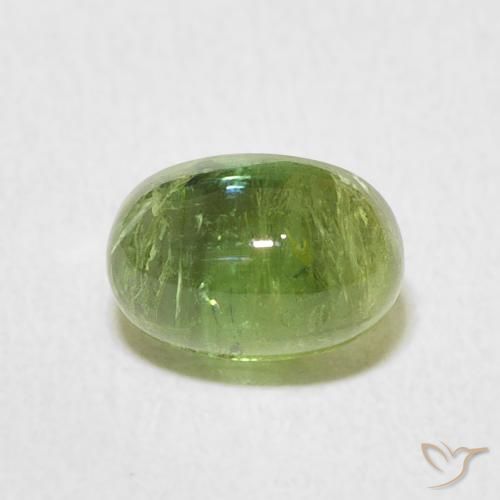 1.81ct Naturale Verde acceso Tormalina, Ovale, Trasparente