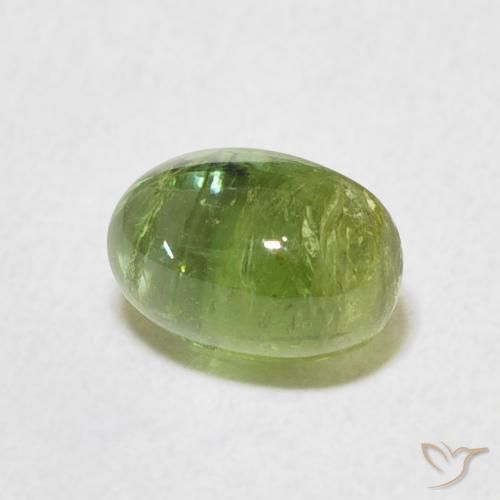 Tormalina Verde acceso naturale da 1.81 ct, Ovale, Trasparente