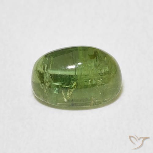 Tormalina Verde acceso naturale da 1.81 ct, Ovale, Trasparente