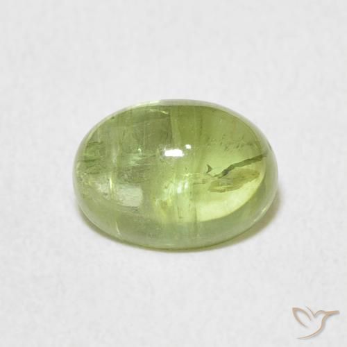 1.57ct Naturale Verde chiaro e vivace Tormalina, Ovale, Trasparente