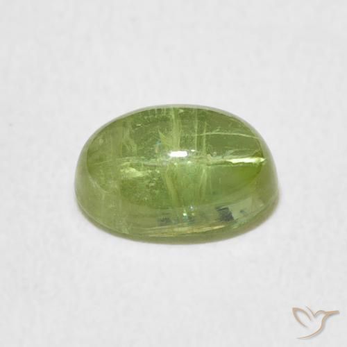 Tormalina Verde chiaro e vivace naturale da 1.57 ct, Ovale, Trasparente