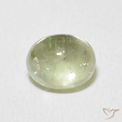 1.64ct Naturale Verde grigiastro Tormalina, Ovale, Trasparente
