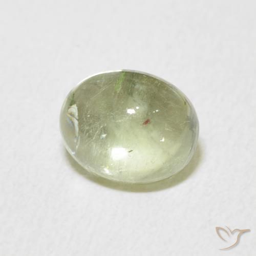 Tormalina Verde grigiastro naturale da 1.64 ct, Ovale, Trasparente