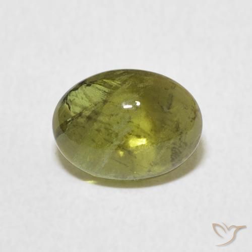 1.37ct Naturale Verde medio Tormalina, Ovale, Trasparente