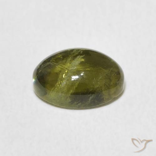 Tormalina Verde medio naturale da 1.37 ct, Ovale, Trasparente
