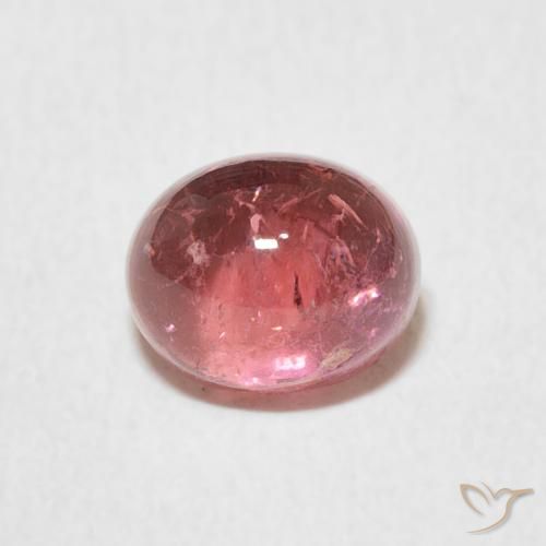 1.61ct Naturale Rosa scuro Tormalina, Ovale, Trasparente