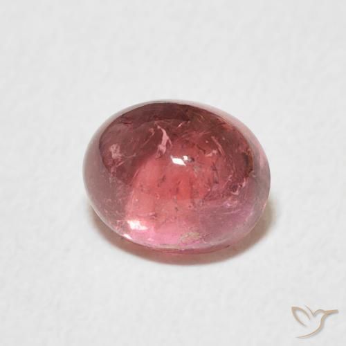 Tormalina Rosa scuro naturale da 1.61 ct, Ovale, Trasparente