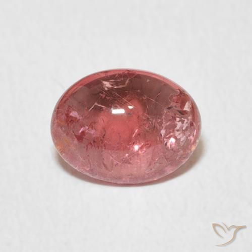 1.26ct Naturale Rosa scuro Tormalina, Ovale, Trasparente