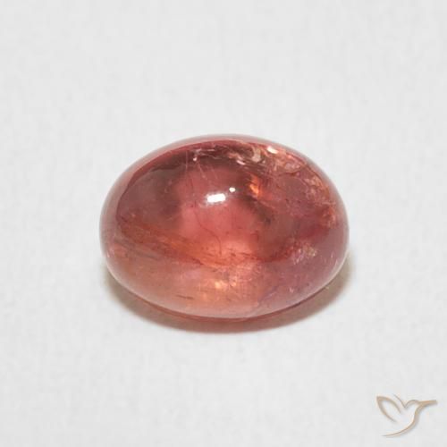 1.25ct Naturale Intense Reddish Pink Tormalina, Ovale, Trasparente