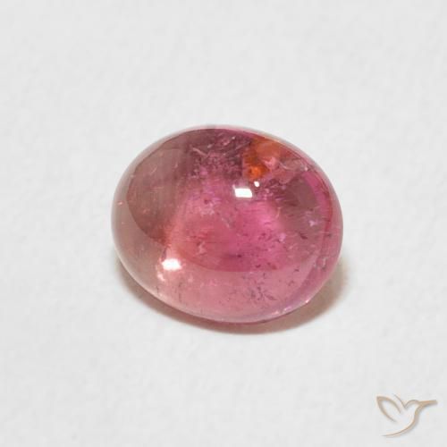 Tormalina Light Merlot Red naturale da 1.13 ct, Ovale, Trasparente