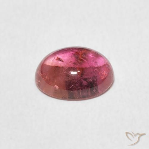 Tormalina Light Merlot Red naturale da 1.13 ct, Ovale, Trasparente