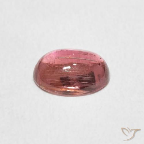 Tormalina Rosa chiaro naturale da 0.99 ct, Ovale, Trasparente