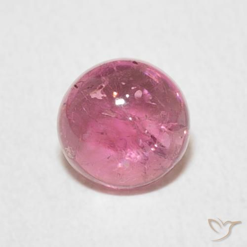 1.01ct Naturale Punch di frutta rosso Tormalina, Rotondo, Trasparente