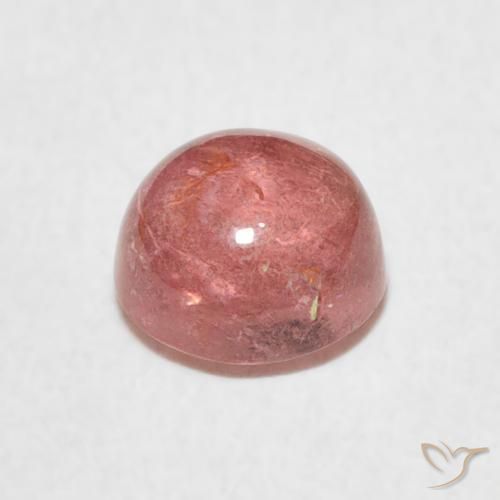 Tormalina Rosa medio naturale da 1.29 ct, Rotondo, Trasparente