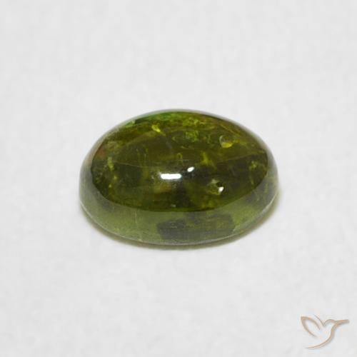 Tormalina Verde medio naturale da 0.73 ct, Ovale, Trasparente