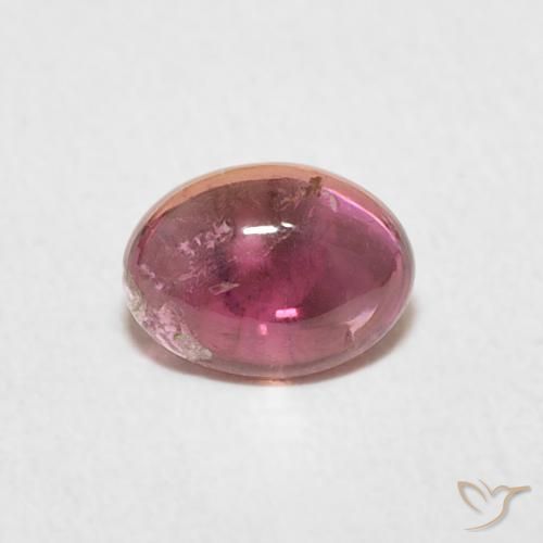 0.72ct Naturale Viola medio Tormalina, Ovale, Trasparente