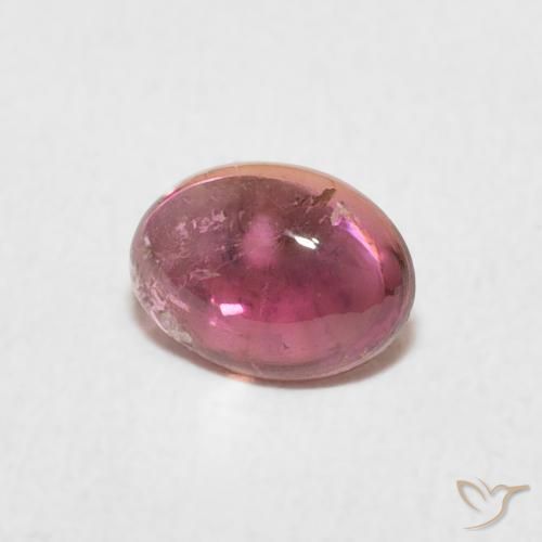 Tormalina Viola medio naturale da 0.72 ct, Ovale, Trasparente