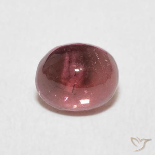 0.77ct Naturale Rosa scuro Tormalina, Ovale, Trasparente