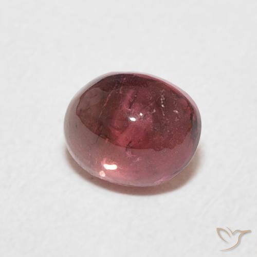 Tormalina Rosa scuro naturale da 0.77 ct, Ovale, Trasparente