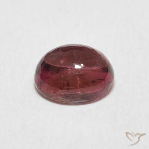 Tormalina Rosa scuro naturale da 0.77 ct, Ovale, Trasparente