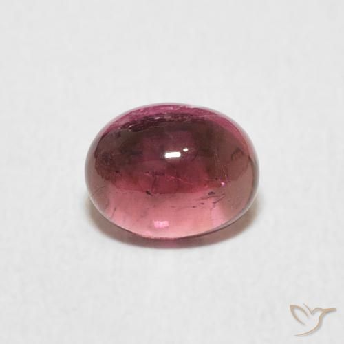 0.85ct Naturale Punch di frutta rosso Tormalina, Ovale, Trasparente