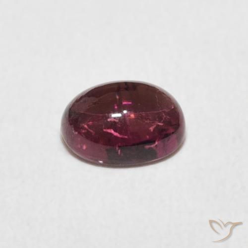 Tormalina Punch di frutta rosso naturale da 0.85 ct, Ovale, Trasparente