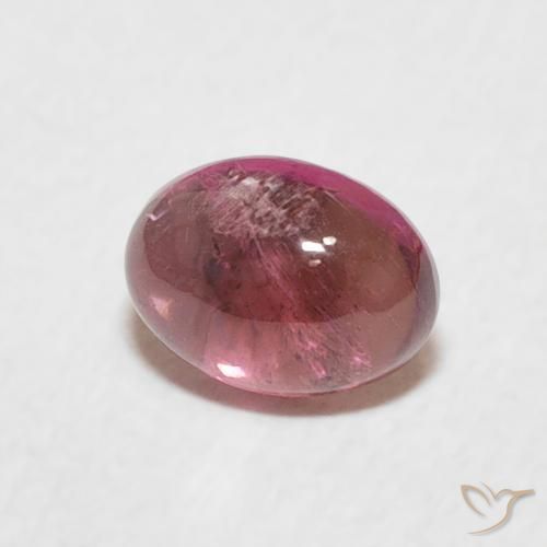 Tormalina Rosa arancione naturale da 0.71 ct, Ovale, Trasparente