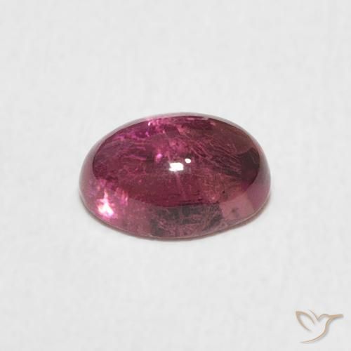 Tormalina Rosa arancione naturale da 0.71 ct, Ovale, Trasparente