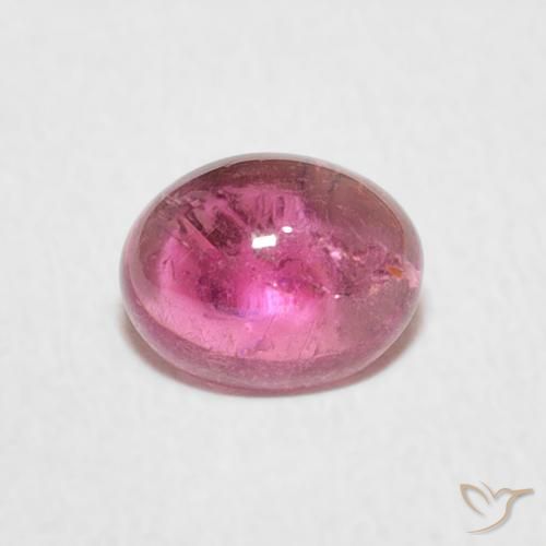 0.81ct Naturale Rosa hot Tormalina, Ovale, Trasparente