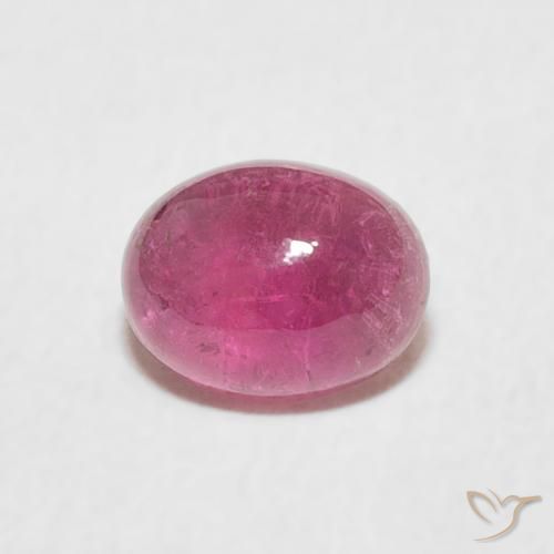 0.83ct Naturale Rosa hot Tormalina, Ovale, Trasparente