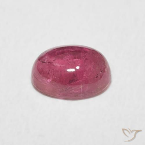 Tormalina Rosa hot naturale da 0.83 ct, Ovale, Trasparente