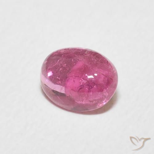 Tormalina Punch di frutta rosso naturale da 0.71 ct, Ovale, Trasparente