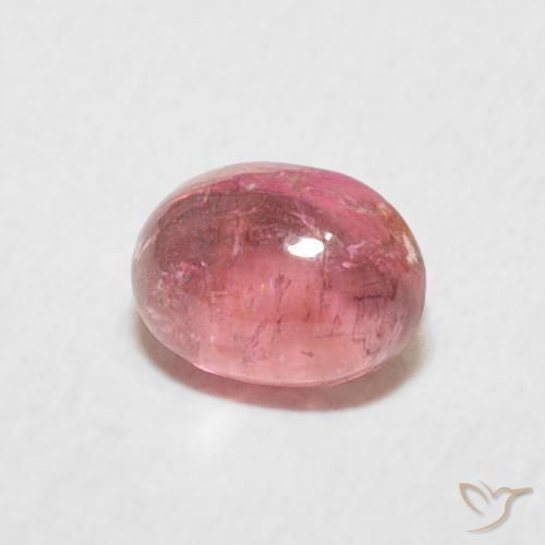 Tormalina Rosa gomma da masticare naturale da 0.80 ct, Ovale, Trasparente
