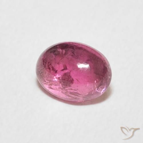 Tormalina Punch di frutta rosso naturale da 0.77 ct, Ovale, Trasparente