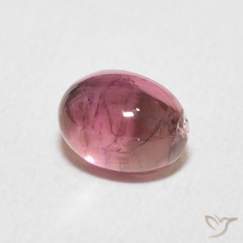 Tormalina Rosa gomma da masticare naturale da 0.82 ct, Ovale, Trasparente