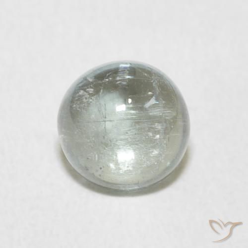 1.40ct Naturale Verde muschio Tormalina, Rotondo, Trasparente