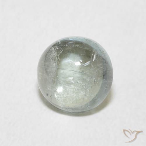 Tormalina Verde muschio naturale da 1.40 ct, Rotondo, Trasparente