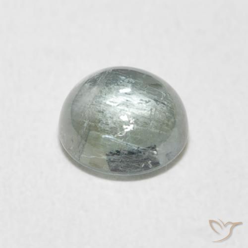 Tormalina Verde muschio naturale da 1.40 ct, Rotondo, Trasparente