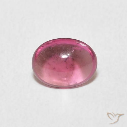 0.64ct Naturale Rosa hot Tormalina, Ovale, Trasparente
