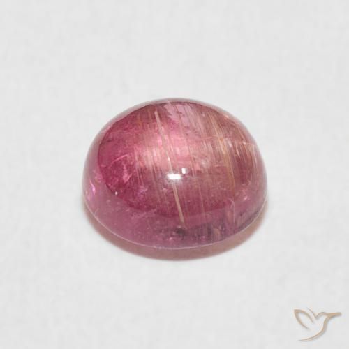Tormalina Tono rosa caldo naturale da 1.49 ct, Rotondo, Trasparente