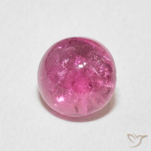 Tormalina Viola medio naturale da 1.45 ct, Rotondo, Trasparente