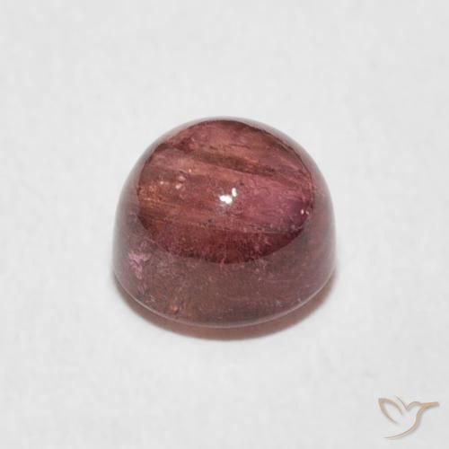 Tormalina Rosa medio naturale da 1.68 ct, Rotondo, Trasparente