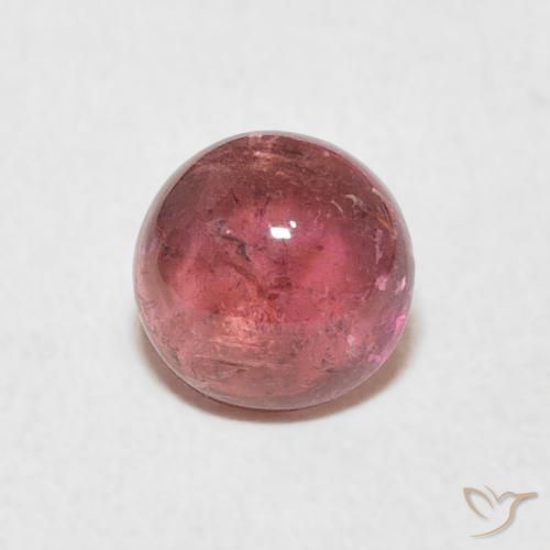 1.13ct Naturale Punch di frutta rosso Tormalina, Rotondo, Trasparente