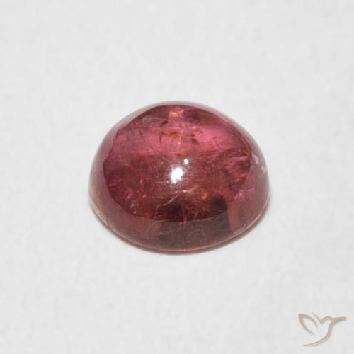 Tormalina Punch di frutta rosso naturale da 1.13 ct, Rotondo, Trasparente