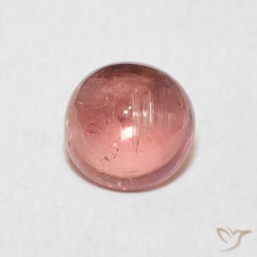 0.89ct Naturale Rosa medio Tormalina, Rotondo, Trasparente