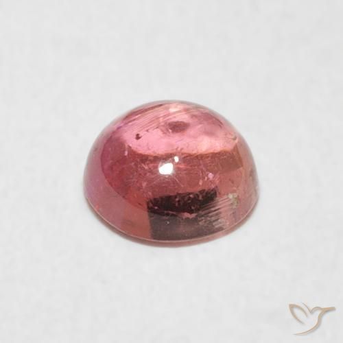 Tormalina Rosa medio naturale da 0.89 ct, Rotondo, Trasparente