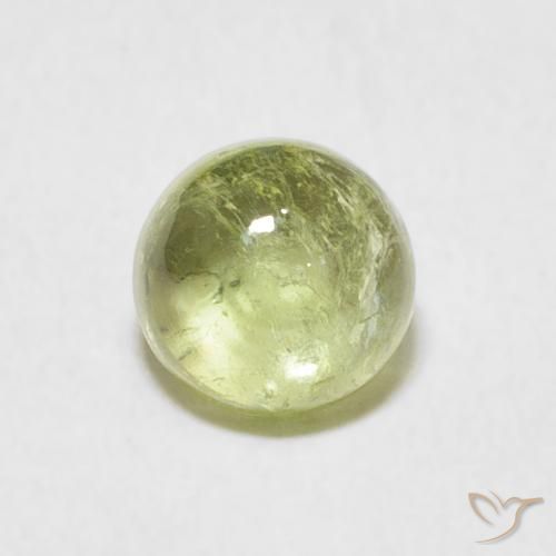 1.17ct Naturale Verde chiaro Tormalina, Rotondo, Trasparente